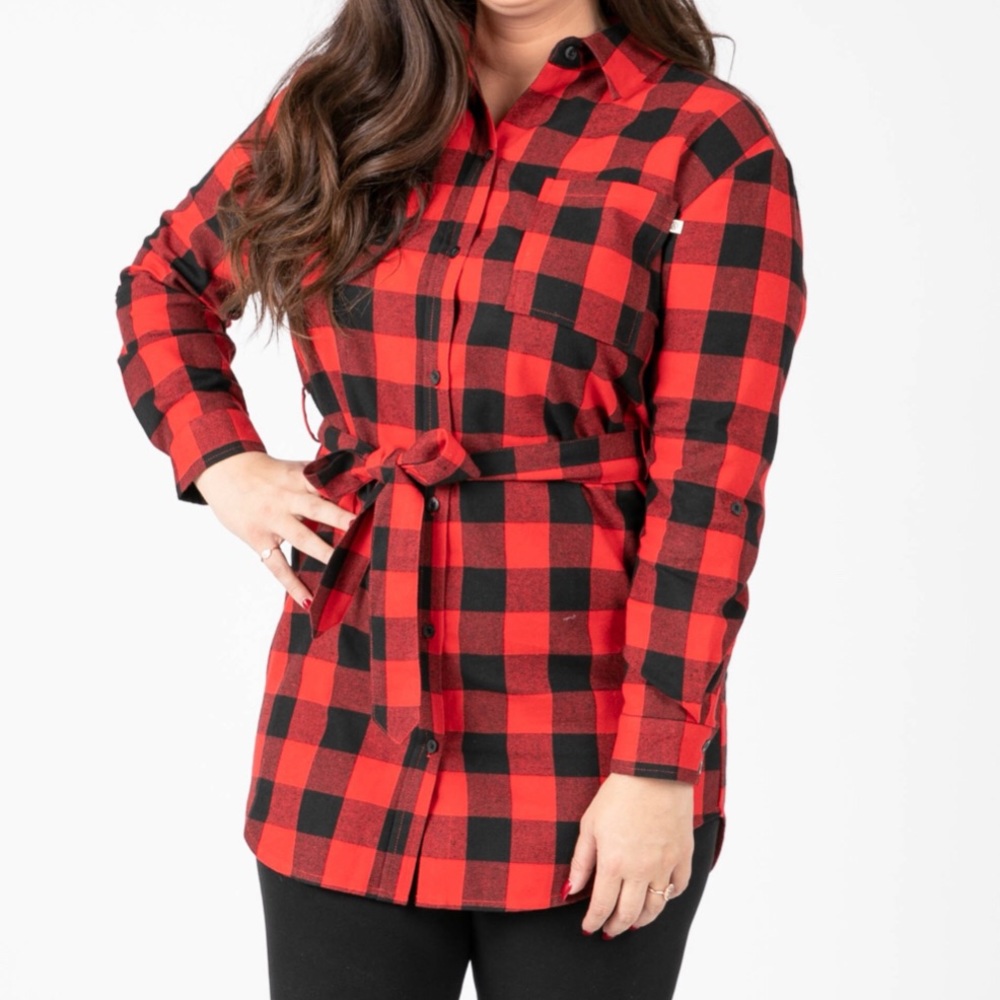 Flannel tunic